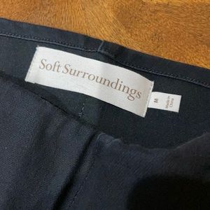 Soft Surrounding Pull on black denim Capri. Brand new, still has the tags.